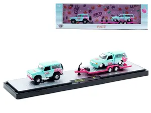 M2 Machines 1976 Ford Bronco & 1995 Ford Ranger XLT 1:64 Scale Diecast Model 56000-S03-6D