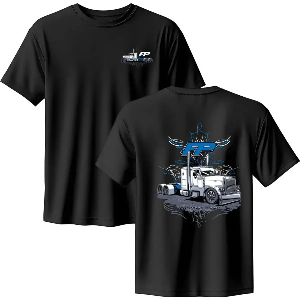 Custom Semi Truck   100% cotton – Fitzgerald Performance Inspired Top, Diesel Mechanic Streetwear, Unisex Casual Fit, Perfect Gift for Truckers & Mechanics   funny t shirt goodfellow shirts