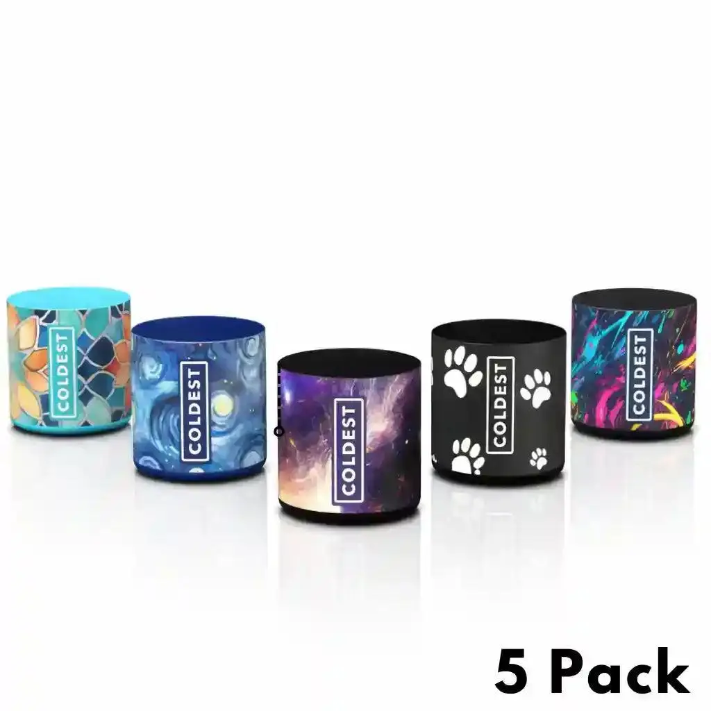 Coldest Boots - 5 Pack multiple colors to match your cup