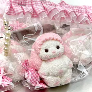 【Buy 3 get 1 free】Fluffy Lop-Ear Rabbit Plush - Large tabba squishies kidstoysFood-Grade Silicone Slow-Rising Rebound Squishy Fidget Toys for Stress Relief - Soft Squeeze Toys with Thick Creamy Slime Texture, Handmade Non-Toxic Sensory Toys