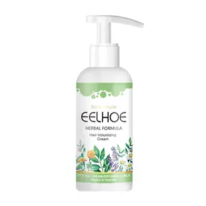 2PCS EELHOE Elastic Volumizing Hair Cream, Anti-Frizz Curls Volumizing Natural Volumizing Styling Hair Treatment Elastin