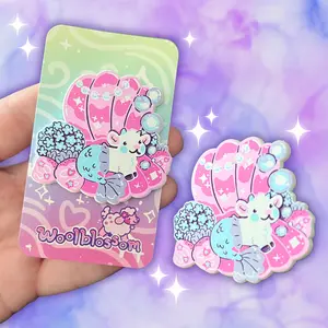 Mer-goat Seashell ~ Enamel Pin