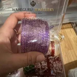 Handmade Clear Glass Bangle, Fashionable Jewelry for Women, Smooth Polished Daily Wear Accessory