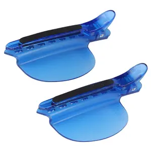 Sectioning Clip, 2PCS Heat Insulation Clip Set for Wig Extension Hair Highlighting, Blue