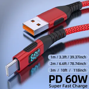 LAIHONEN  USB Type C Cable Type C for iPhone 15 Super Fast Charger Nylon Braided Cord for iPhone 15 Plus Pro Max for Samsung Galaxy S21 S20 S10 S9 S8 Plus, for Note 20 10 9 8 7,A71 A51 A32, for LG, for Moto, for PS5