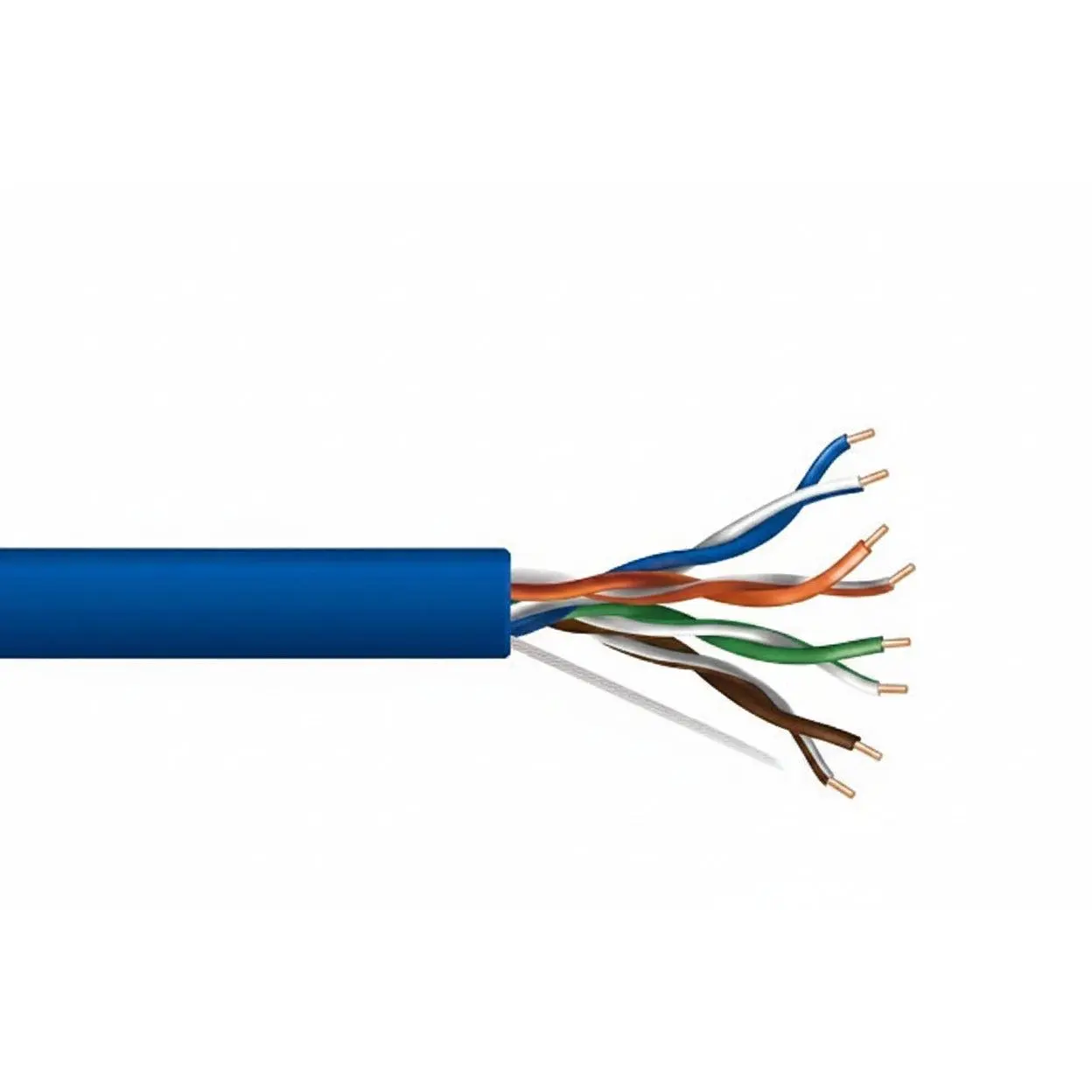 50781106 24/4-Pair Cat 5e Unshielded (U/UTP) Networking Cable, Riser, CMR, 1000' (304.8 m) Pull Box, Blue