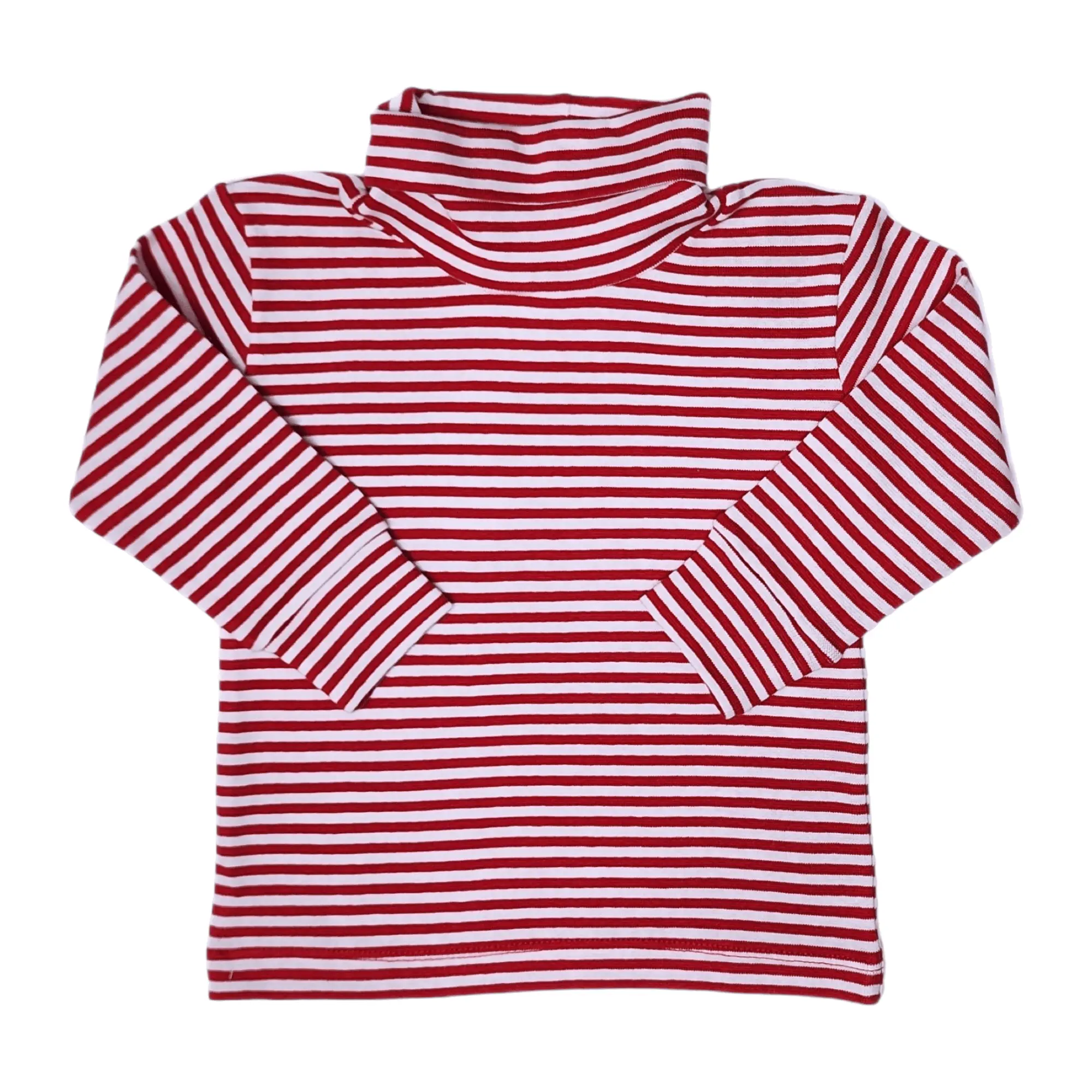 Interlock Turtleneck Red Thin Stripe