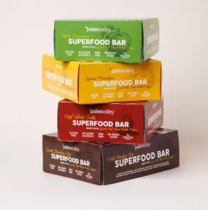 Paleovalley Organic Superfood Bars, Healthy Snacks for Nutritional Energy Support, 12 pack, 9g of protein