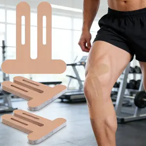 Pre-Cut Sports Knee Kinesiology Tape Patch, Breathable Waterproof Knee Support Tape for Running, Basketball, Gym Workout, Protection for Athletes & Runners