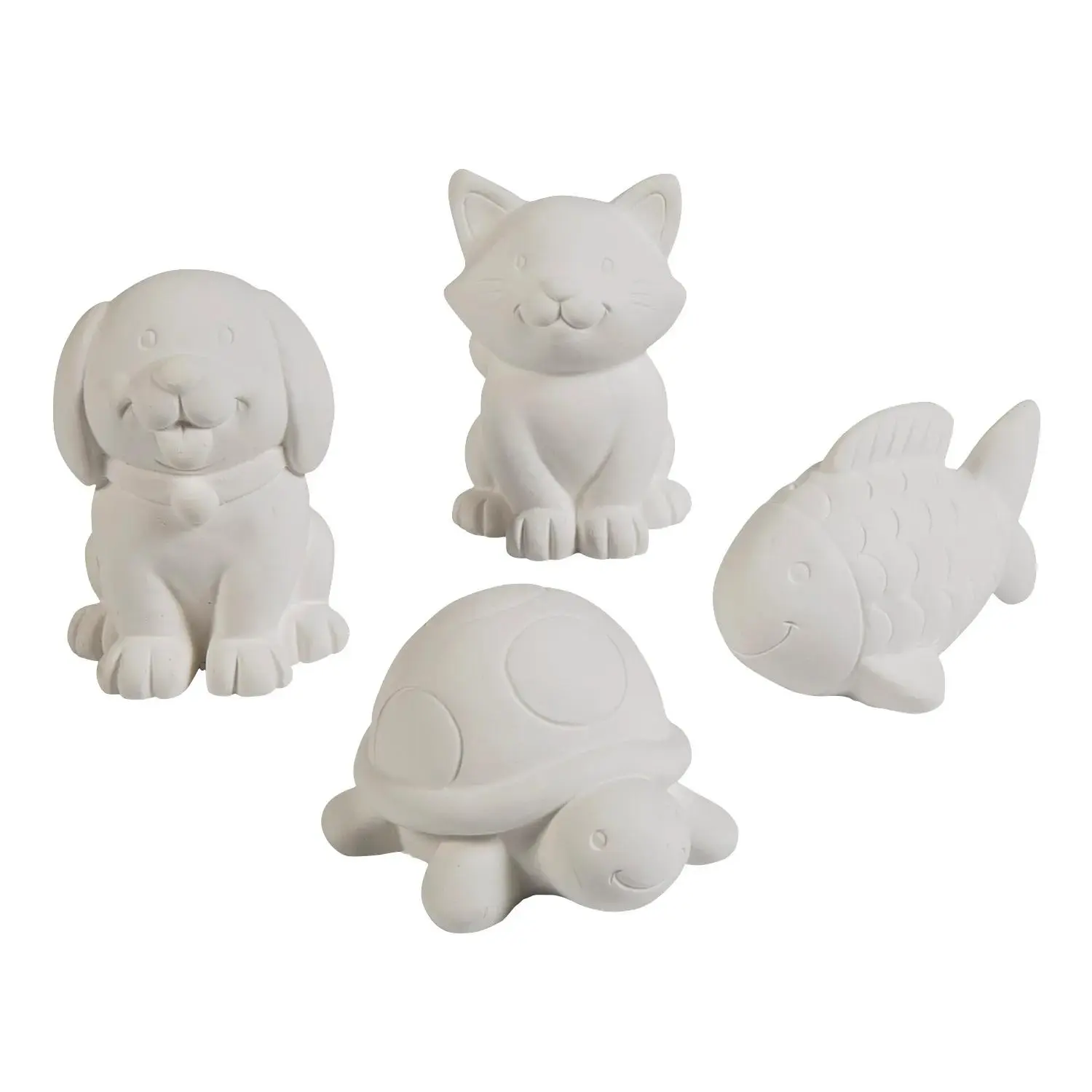 DIY Plaster Pet Figurines - 12 Pc.
