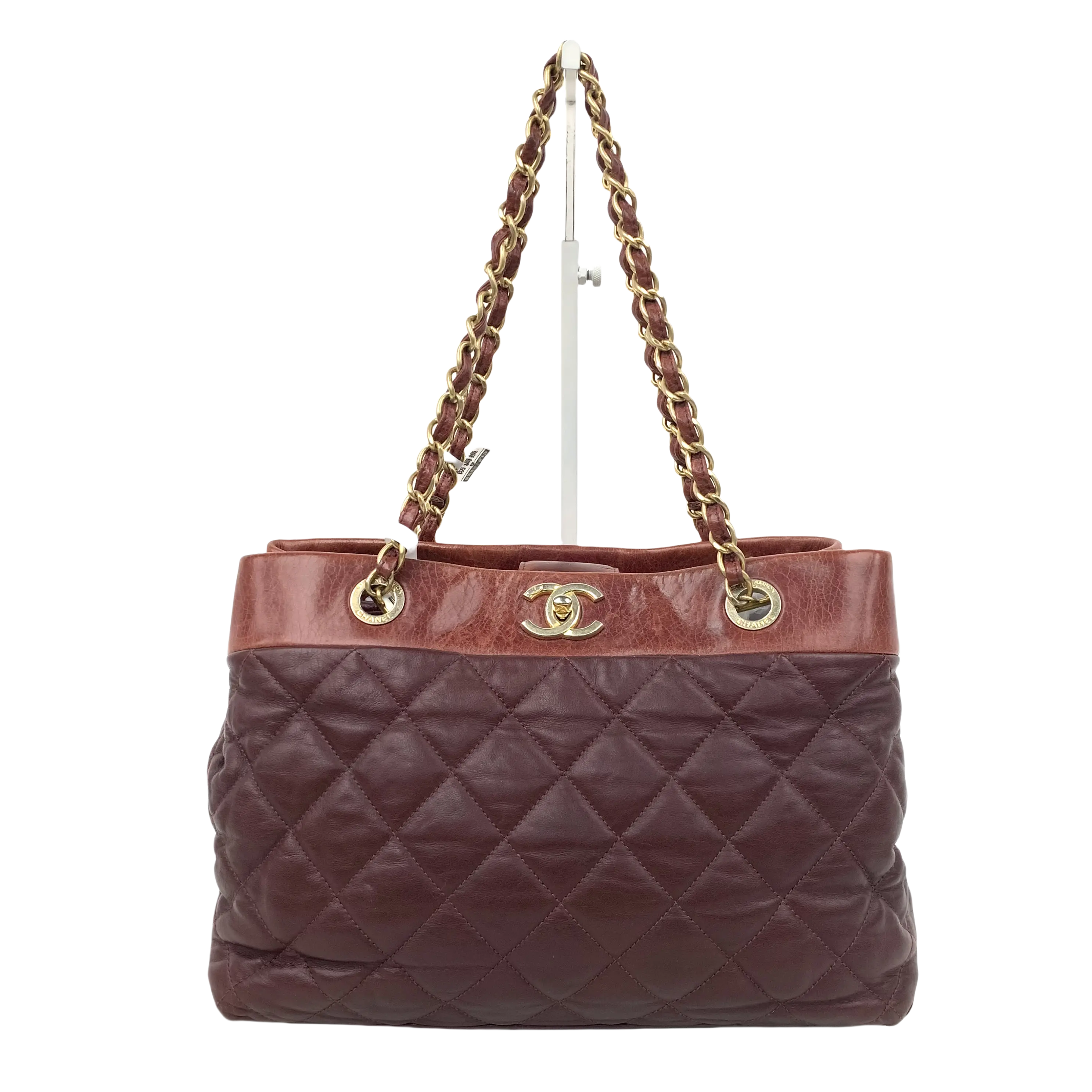 Pre-owned CHANEL leather Tote Bags Soft Elegance Medium Tote JV00153 NO2