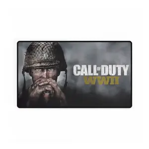 Call of Duty WWII Desk Mat, Gaming Mouse Pad, Battle-Themed Office Decor, Perfect Gift for Gamers, Desk Accessories for Men
