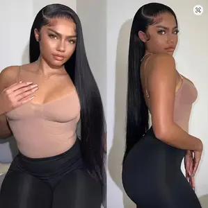 TikTokShopBlackFriday Bling Hair Straight 30 32 Inches 13x4 Transparent Lace Front Human Hair Wigs 13x6 Lace Frontal Wig 5X5 Lace Closure wig 180 Density #NovaTopFinds
