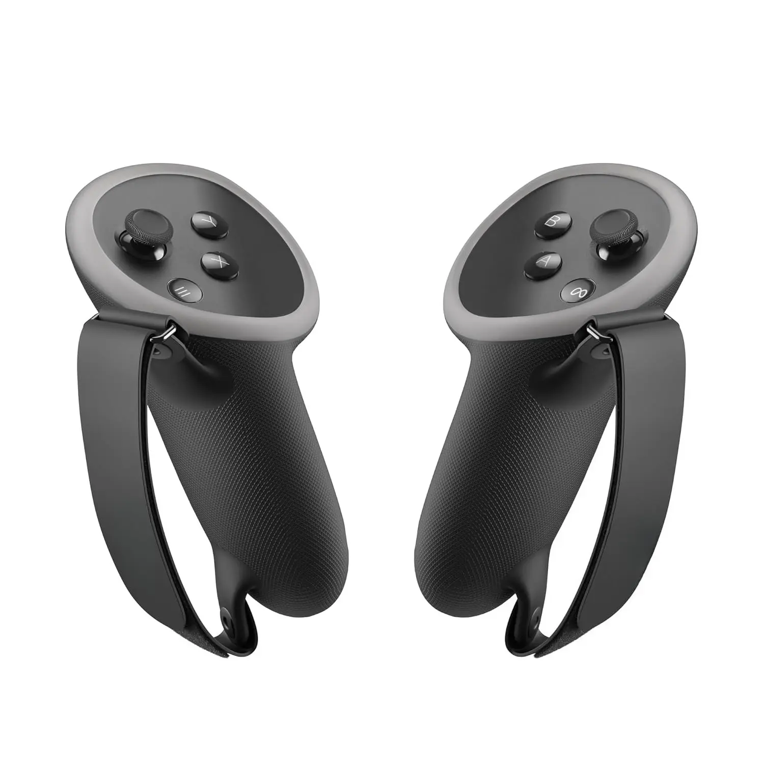 X-HPS18 Silicone VR Controller Grips with Hand Strap Protector, Functional & Stable Grip, Continuous Signal Transmission, Nested Frills, Compatible with Meta Quest 3/Quest 3S Smart Wearable Device Accessories