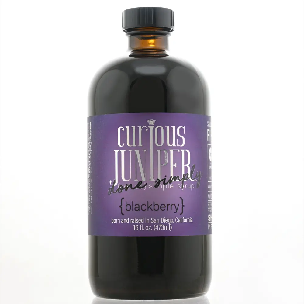 {blackberry} - 16 fl oz - "done simply" syrup {COCKTAIL/MOCKTAIL SYRUP}