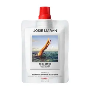Josie Maran  Mini Always  (Unscented) - Argan Oil + Sugar Balm Refillable Exfoliating Body Scrub fruits cent