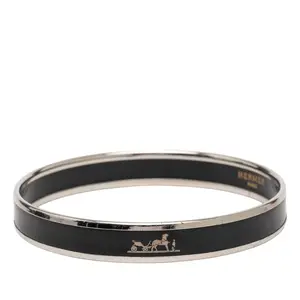 Pre-owned HERMÈS Zinc Alloy Small Leather Goods Email PM Metal Enamel Bracelet
