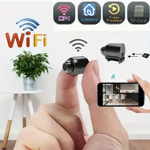 WiFi Smart Security System with Magnetic Base, HD Night Vision, Motion Detection Alerts, Cloud Storage, Two-Way Talk, -Powered Indoor/ Surveillance Cameras with  Memory Card, Compatible with Alexa/ Assistant (No Hub Required)