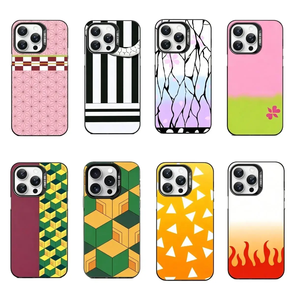 Demon Slayer costume fashion design Phone Case for iPhone 17, 16, 15, 14, 13, 12, 11 Pro Air Plus ProMax and Samsung S26-S20 Ultra Plus FE shock-absorbing phone cases, fashionable gift.