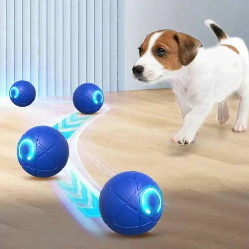 Interactive Gravity Bounce Dog Toy, Durable Chew Ball with Auto Tease, Rechargeable Lithium Polymer Battery, Dog Self-entertainment Motorized Pet Toys