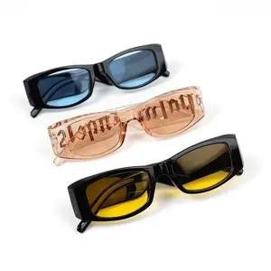 3pcs Y2k Top INS Rectangular Sunglasses Trend Hip Hop Punk Sun Glasses Street Shooting Retro Shade for Men and Women