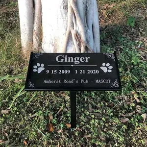 Grave Marker Stand, 1 Count Memorial Stone Marker Holder, Tombstone Display Rack, Durable Memorial Remembrance Stake for Outdoor Tombstones