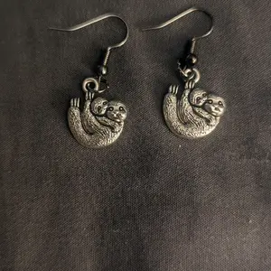 Mom Sloth Baby Sloth Mama Sloth Dangle Earrings Hook Earrings