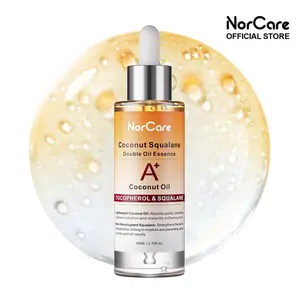 Dr.NorCare Skin Care Essential oil Coconut & Squalane Dual-Essence Oil Skincare Tech 2026 | 80ml Soothes, Brightens, and repairs your skin barrier. Formulated for all skin types Faded Brightening Serum Brightening Hydrating Bundle Boost Radiance Fast