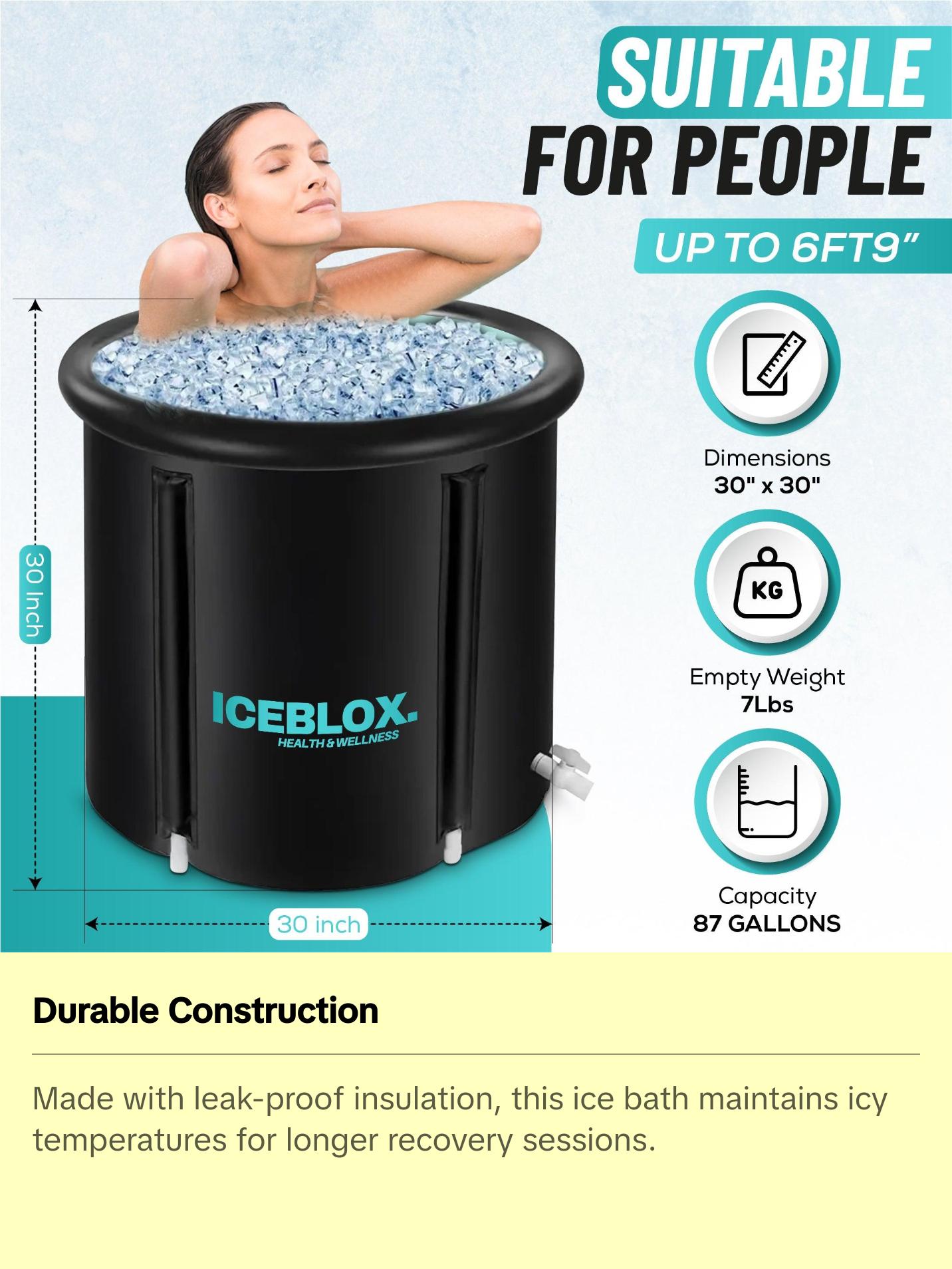 ICEBLOX Portable Ice Bath Tub for Ultimate Recovery