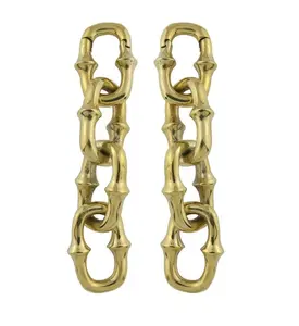 Mini OG Chain Quad Link Brass Ear Weights