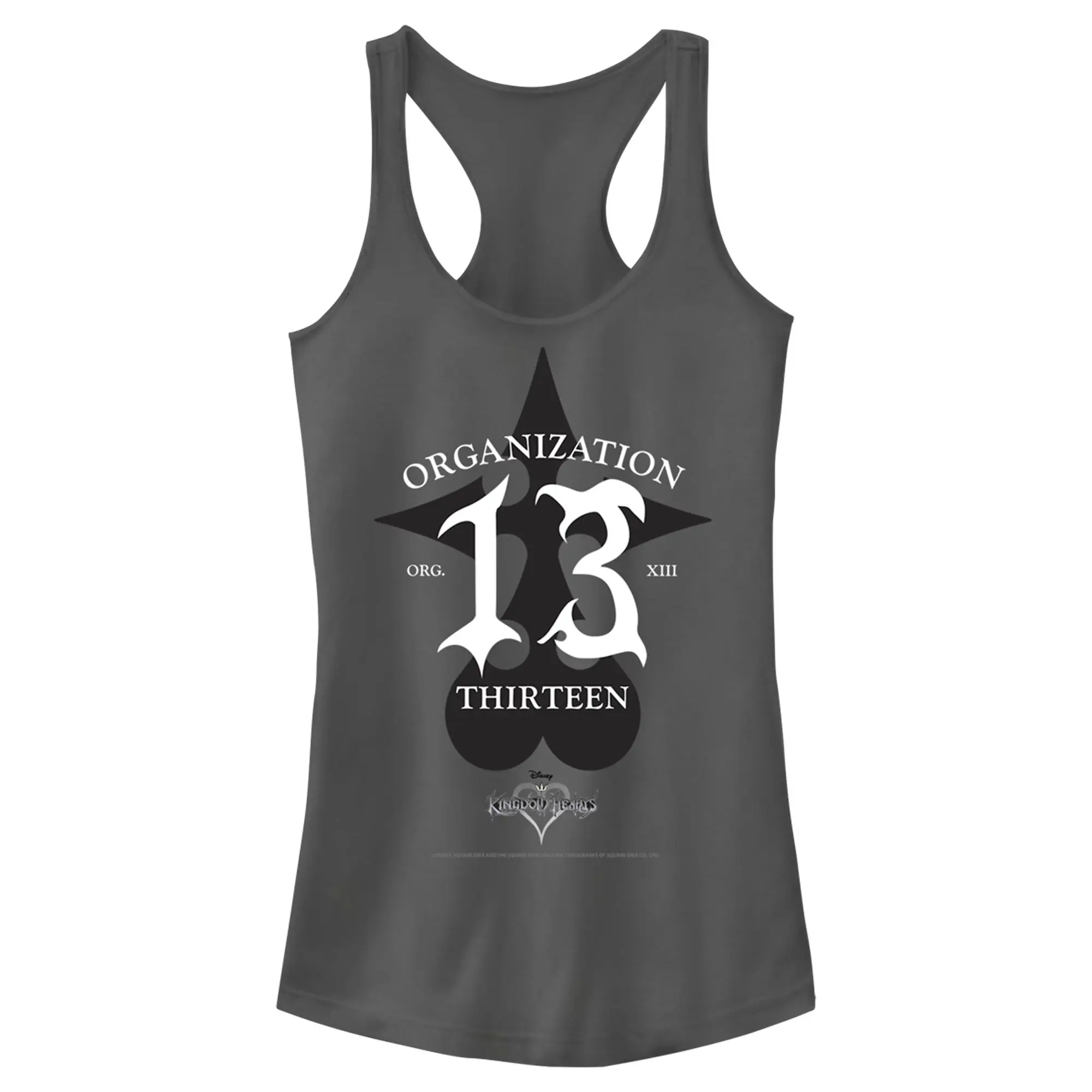 Women's Kingdom Hearts 1 Evil Organization XIII Casual Everyday Fashion Fit Printed Racerback Tank Top