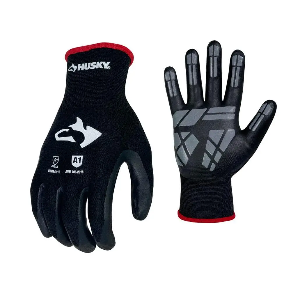 Extra Large Abrasion-Resistant Coated Outdoor and Work Gloves