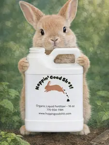 Hoppin' Good Sh*t! 16 oz Organic Liquid Fertilizer for Plant Care - Concentrated Solution Enhances Gardening Routine & Supports Healthy Plant Growth Naturally