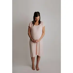 Plus Size Heavenly Pink Mommy Labor and Delivery/ Nursing Gown Variants