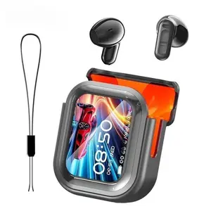 HT CNE20 Bluetooth 6.0 Earphones LED Display High Fidelity Waterproof Wireless Earphones ISuitable for Office, Sports, Study and Audio Calls I Built-in Microphone I Earphones0