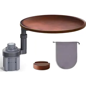 Desk for Laptop &  Table Tray, Height-Adjustable 360 Rotating   Laptop Mount, Cup Holder Table, Steering Wheel Tray, Compatible with  &