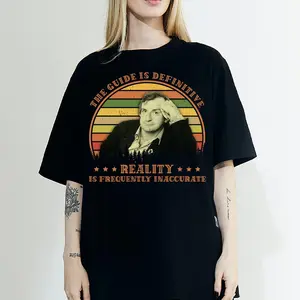 Douglas Adams Shirt, The Guide Is Definitive Reality Is Frequently Inaccurate Vintage T-Shirt, Movies Quote Unisex T-Shirt