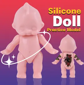 Tattoo Silicone Practice Doll Shape Fake Skin Model Reusable Tattoo Artist Gift