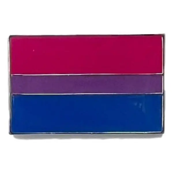 Bisexual Flag Magnetic Pin 1" - Magnetic Backing