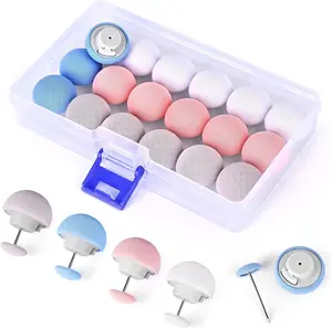 20Pcs Duvet Pin Duvet Clips, Pins Fasteners, Duvet Cover Pins Comforter Clips, One Key to Open The Duvet Clips to Prevent Shifting, Suitable for Quilts, Cushions, Curtains(White+Blue+Pink+Gray)