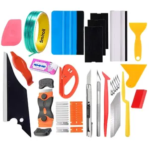 Car Wrapping Tools Kit Vinyl Wrap Tool Kit Cutting Window Film Tinting Tool Auto Foil Set Vinyl Tint Squeegee Scraper Automotive Tool Kit