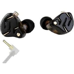 KZ ZS12 PRO 2 in Ear Monitor Headphones, 5BA+1DD 6 Hybrid Driver Gaming Earbuds Wired Earphones, HiFi Clarity Sound Immersive Bass IEMs for Gaming Musician Singer Audiophile (Black without Microphone)