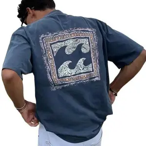 Vintage Surf Oversized Short Sleeve T-Shirt Clothes Menswear Casual Style;Retro Styles