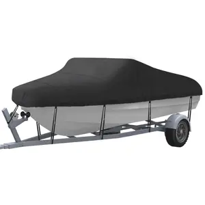 Boat Cover, Waterproof & Dustproof Boat Cover, Boating Accessories For V-Hull, TRI-Hull, Runabout, Pro-Style, Bass Boat