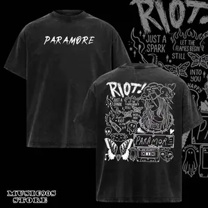 Retro Paramore Tour Album Lyrics Rock Band T-shirt ,Hayley Williams Shirt , Paramore shirt, Rock Band Shirt, Retro Music Tee, Rock Music Lover Shirt, Vintage Band Shirts Casual Comfort Cotton Fabric Fit Top, Top Men's and Women's Clothing T