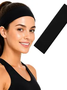 High Elasticity Hair Band, Yoga Sports Headband, Workout Headband, Water Absorbent Design, Wide Edge, Sweat Absorbing Headband, Suitable for Daily Use & Exercise, Sweat Wicking Headband, Elastic Headbands