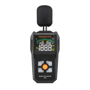 POROMETISTO-SL01 Digital Sound Level Meter, High-Precision Noise Meter Detector, 30-130dB Measuring Range, A/C Weighting, FAST/SLOW Response, with MAX/MIN Data Hold, for Environmental Noise Testing