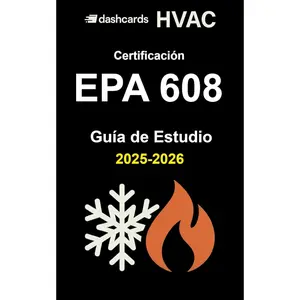 EPA 608 Guía de Estudio en Español: Preguntas y Respuestas para la Certificación de Técnico en HVAC: Dashcards (Versión en Blanco y Negro) – Estilo ... para Repasar Rápido y Aprobar el Examen