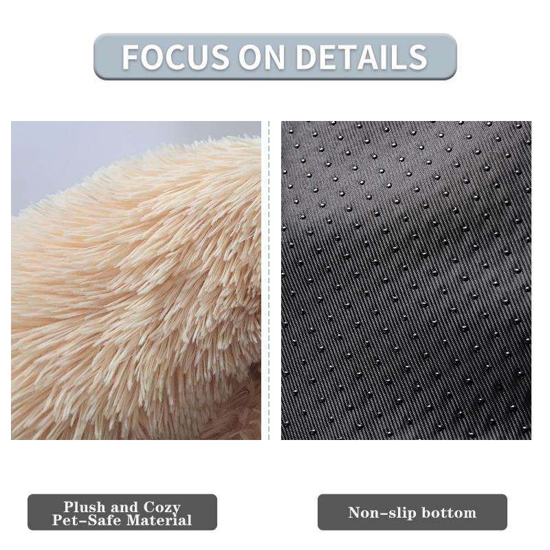 Round Long Hairy Autumn And Winter Nest Pad Cat Mattress