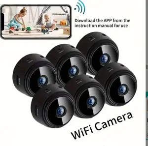 2026 Hot Item DFM4/6pcs Mini Wireless Surveillance Camera with 2.4G WiFi, HD 1080P, Supports 128GB Cards, Night Vision, Audio, USB Power, Remote View, Wide-angle, Easy to Carry, for Home, Pet, Bedroom, Black Fridays. (Optional Monitoring Card Set)